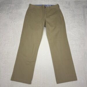 Peter Manning Pants Mens 30x27 Khaki Chino Straight Fit Preppy Minimalist Casual